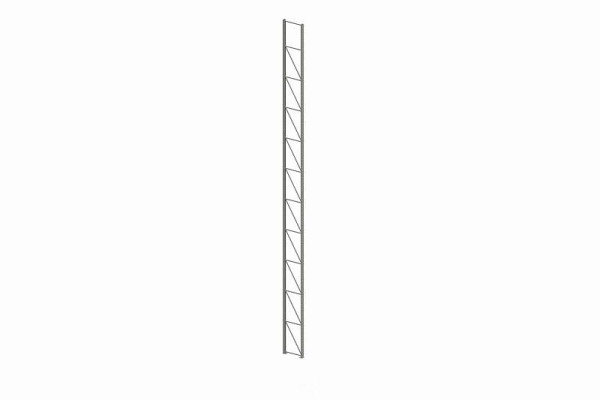 Meta Ständer 100/20 12000x800 mm, verzinkt, für Palettenregal MULTIPAL, 200174354
