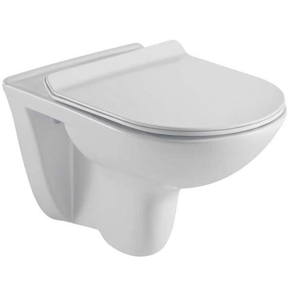 Sanotechnik FARO Spülrandloses Wand-WC inkl. WC-Sitz SOFT CLOSE, RW6060