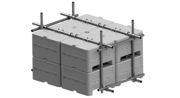 Schake Betongewichte-Set, je 4 Stück in einer Lage, 3F120-SET5