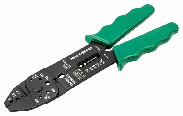 Bahco Crimp-Zange zum Schneiden und Schälen, grün, 220 mm, CR B 03
