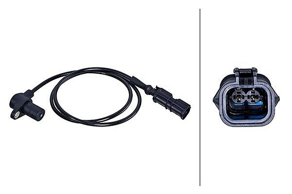 HELLA Impulsgeber, Kurbelwelle, 2-polig, Kabel: 850mm, 6PU 009 169-181