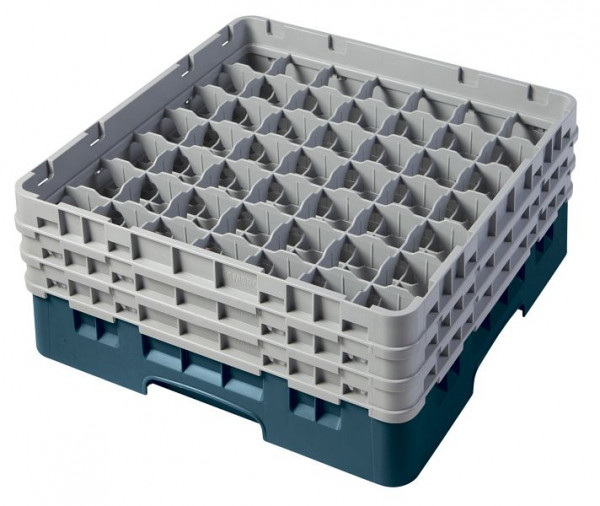 Cambro Spülkorb mit 49 Fächer Camrack® 17,4 cm Türkis, 49S638414