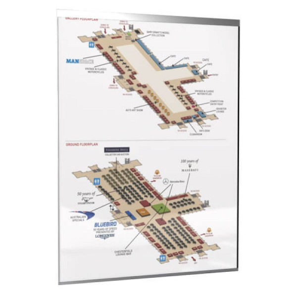 STEIN HGS Infotafel - GlasFix, Breite 297 mm, A3 hoch, Höhe 420 mm, 77950.0004
