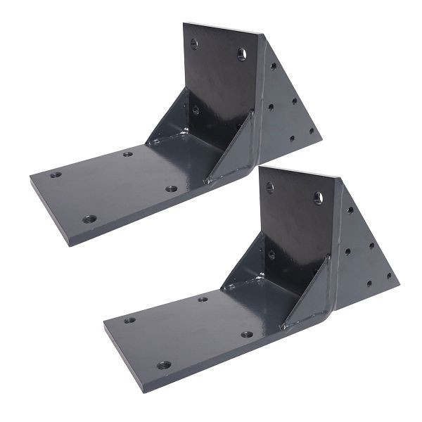 Mendler 2er-Set Dachsparrenadapter für Kassetten-Markise T122 T123, Dachsparren Halterung Adapter, anthrazit, 2x76442
