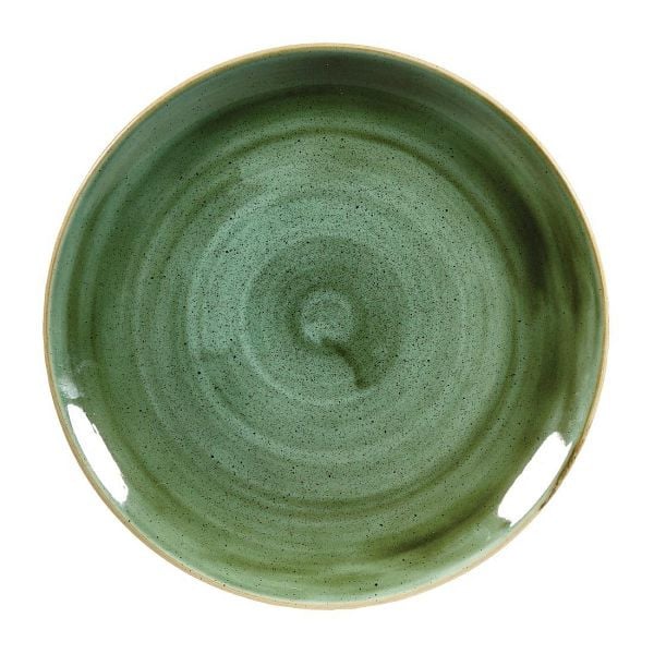 Churchill Stonecast, runde Coupe-Teller, Samphire-Grün, 288 mm, (12 Stück), DF994