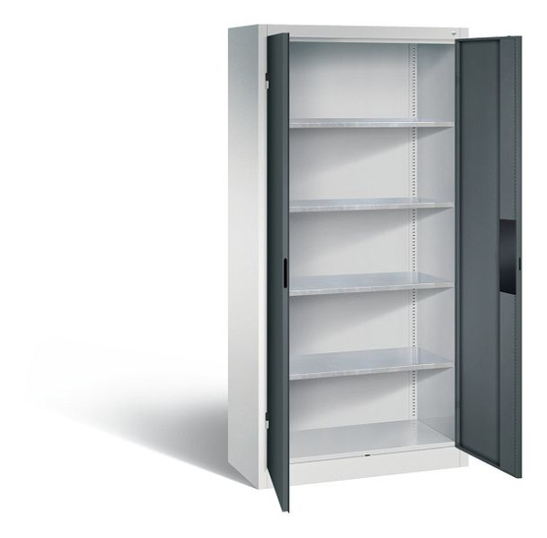C+P Werkzeugschrank Acurado, H1950xB930xT400mm, Farbe: Lichtgrau / Anthrazitgrau, Muldengriff, 8920-052 S10217