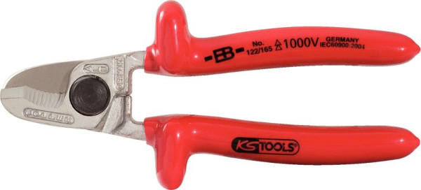 KS Tools 1000V Einhand-Kabelschneider, 165mm, 117.1287, 4042146328552