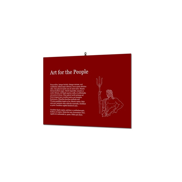 Showdown Displays Indoor Wandschild Basic 30 x 40 cm KAPA® 5 mm, FBW300x400-KP5
