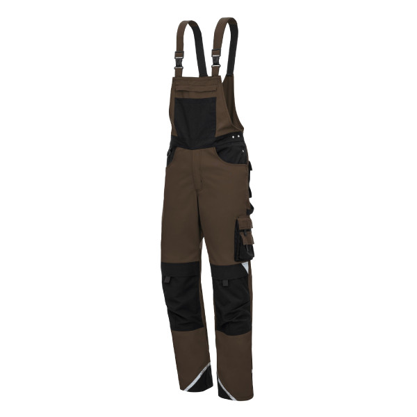 NITRAS MOTION TEX PLUS, Latzhose, Größe: 25, Farbe: braun, VE: 10 Stück, 7627-25
