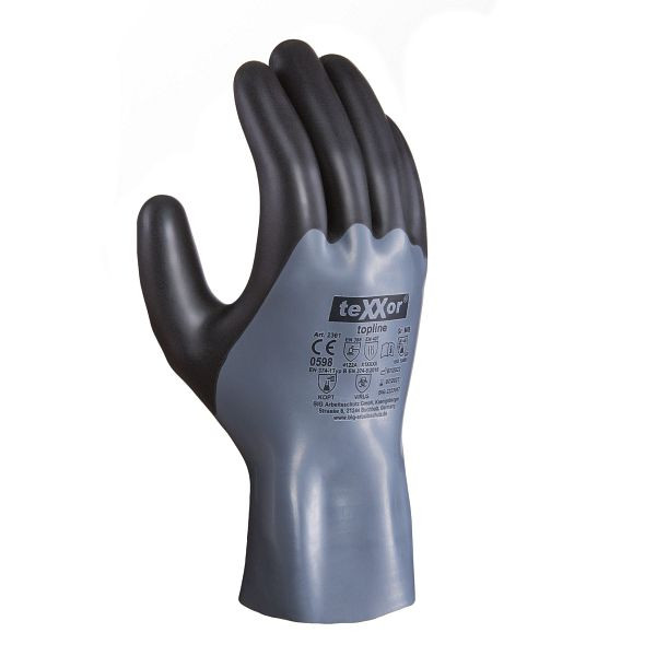 teXXor Chemikalienschutz-Handschuhe NITRIL, Größe: 10, VE: 12 Paar, 2361-10