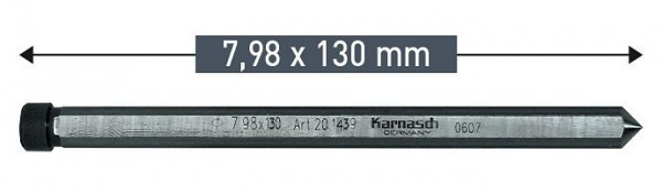 Karnasch Auswerferstift 7,98x130mm, VE: 6 Stück, 201439