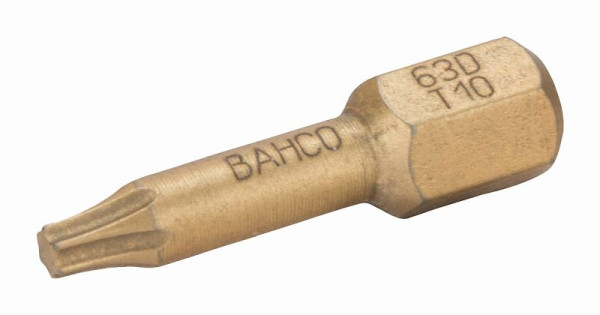 Bahco 1/4" Bits, 25 mm, Diamant, Torx®, T 10, 5er Pack, 63D/T10