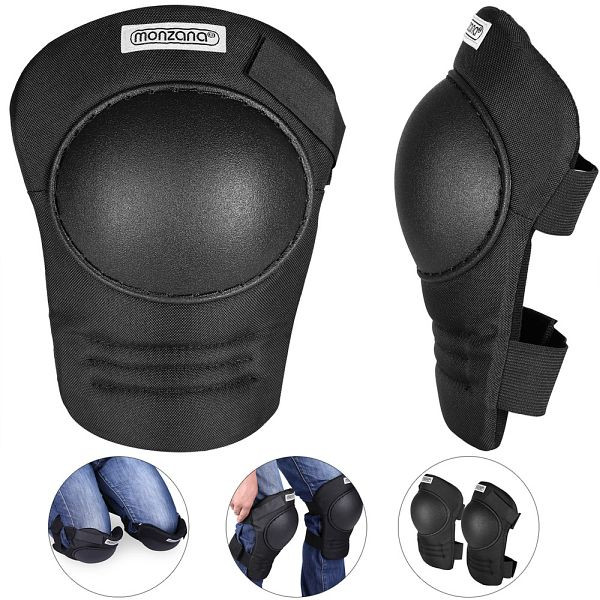 monzana Knieschoner 1 Paar Schwarz, 105663, 4251776916347
