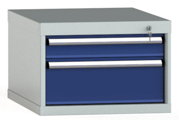 KLW Schubladenschrank 400 x 572 x 750 mm H x B x T, Einbaumaß: 300 mm, Einteilung: 27x36 Einheiten, EA / 100 kg, SEB0400-02EP-001