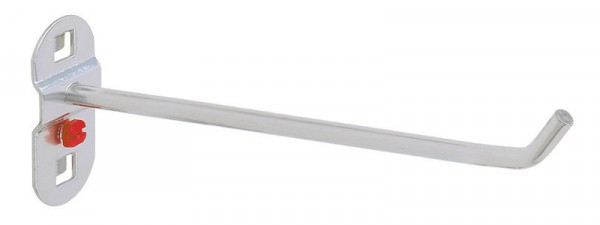 Kappes RasterPlan Werkzeughalter alufarben, L 200 mm, mit schrägem Hakenende, Ø 6 mm, 4040.00.0401