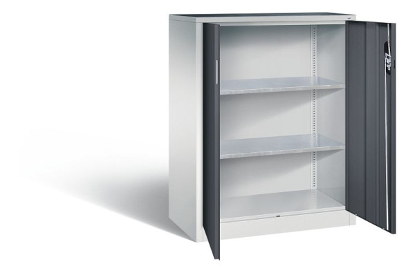 C+P Werkzeugschrank Acurado, H1200xB930xT500mm, Farbe: Lichtgrau / Schwarzgrau, Muldengriff, 8521-000 S10153