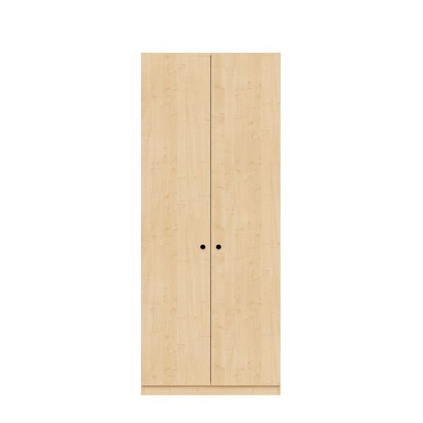 Bisley Kleiderschrank Pren, Mit Kleiderstange, 1 Hutboden und 1 Schuhfach, Ohne Schloss, H 1970 x B 800 x T 500 mm, 014 ahorn, PNW08192SNLL014