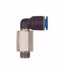 Riegler L-Steckverschraubung lang, drehbar, Außengewinde konisch mit Gewindebeschichtung, 109325