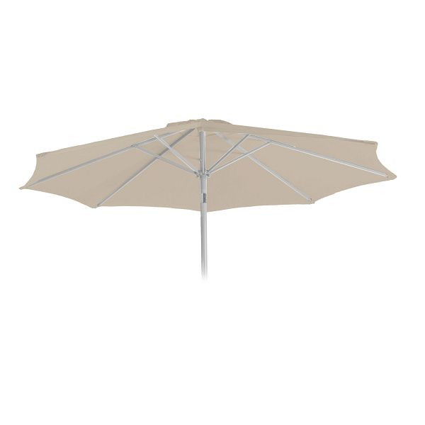 Mendler Ersatz-Bezug für Sonnenschirm N19, Sonnenschirmbezug Ersatzbezug, Ø 3m Stoff/Textil 5kg, creme, 81623