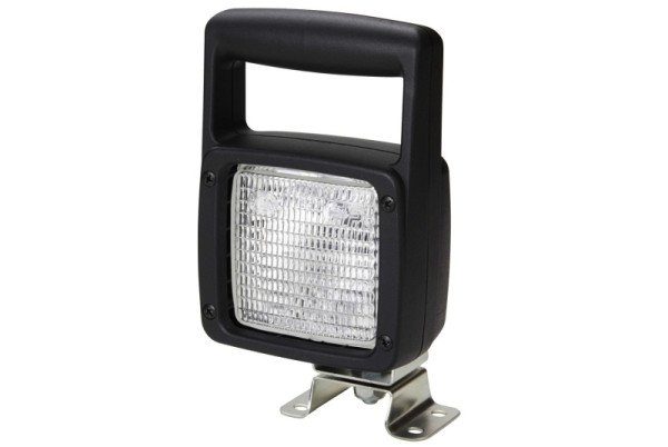 HELLA Halogen-Arbeitsscheinwerfer, Ultra Beam, 24/12V, Anbau/Schraubanschluss, 4-Punkt Befestigung, Nahfeldausleuchtung, mit Handgriff, 1GA 007 506-021