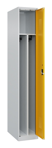 C+P Spind Evolo PLUS, 1 Abteil, 1850x300x500mm, 7035/1004, Verschluss Zylinderschloss, 049000-10F S10027