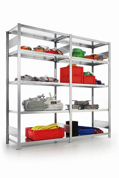 Meta Steckregal CLIP S3 150 LR AR 2000x1000x400 mm, RAL 7035, Bodenanzahl: 5, 200185379