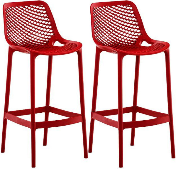 CLP Barhocker Air, rot, VE: 2 Stück, 319583, 4251756466985