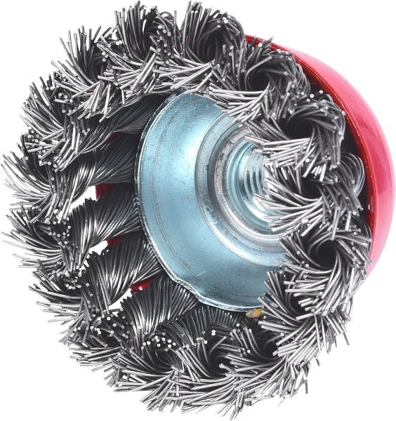 KS Tools Rostfreie Stahldrahttopfbürste 0,5mm, Durchmesser 65mm, 340.0025