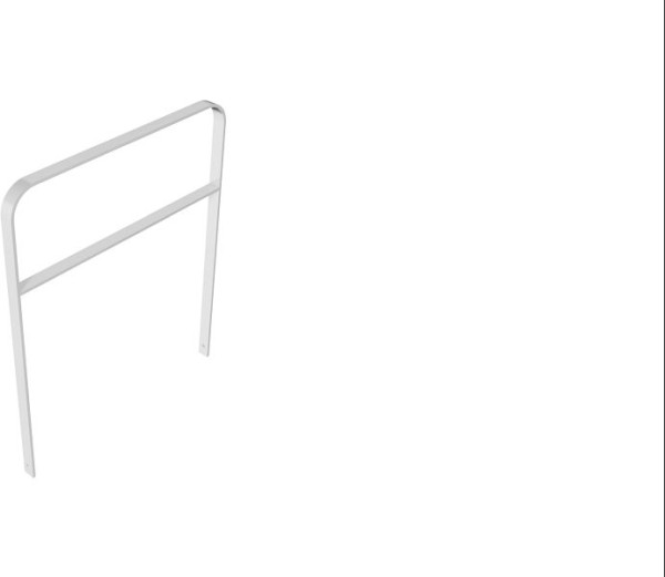 Schake Flachstahlbügel 50x12mm, zum Einbetonieren in gebogener Ausführung Breite: 1000mm Gesamthöhe: 1200 mm mit Querholm feuerverzinkt, 4051_100