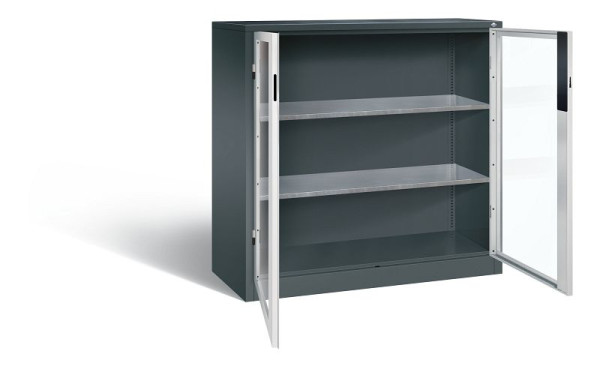 C+P Werkzeugschrank Acurado, H1200xB1200xT500mm, Farbe: Anthrazitgrau / Lichtgrau, Muldengriff, 8531-055 S10222