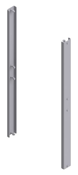 HYMER Leiterverbinderset für Abstand größer 2 Meter, Stahl verzinkt, 2 Stück inkl. Befestigungsmaterial, 20010103