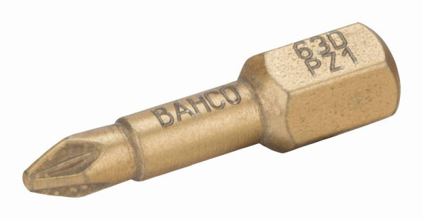 Bahco 1/4" Bits, 25 mm, Diamant, PZ 2, 5er Pack, 63D/PZ2