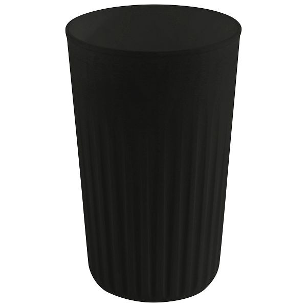APS Mehrwegbecher -TO GO-, Ø 8,5 x 13,5 cm, 400 ml, Polypropylen, schwarz, mit Stapelnocke (ohne Deckel), VE: 48 Stück, 66913