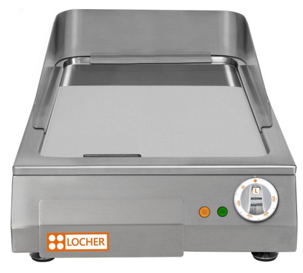 Locher Elektro-Bratplatte LGA40S hartverchromt, glatt, mit verstärkter Heizung, 201443