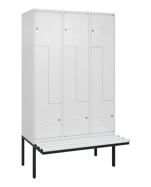 C+P Z-Spind Classic PLUS, Bank, 6 Abteile, 2120x1200x815mm, 9016/9016, Zylinderschlösser, 0800437-326 S10059