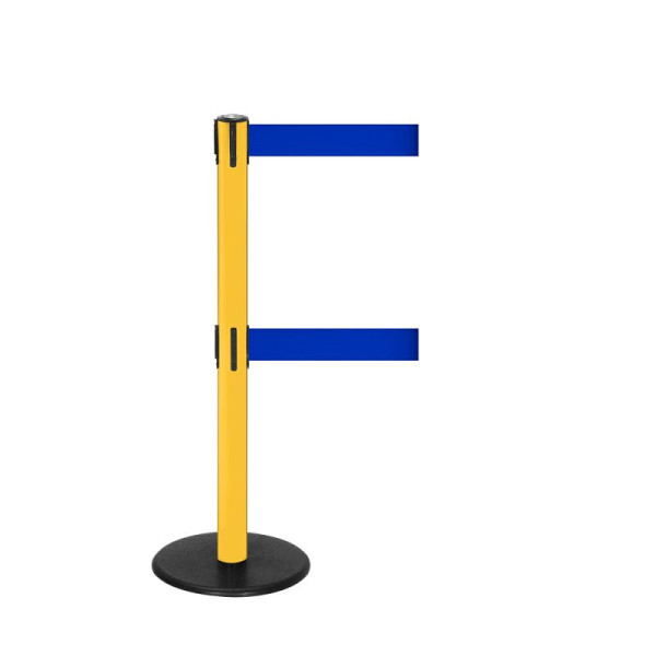 Stein HGS Personenleitsystem -P-Line Duo-, gelb, blau, mit magnetischem Gurtendstück, Gurtlänge: 2 x 4 m, 14153-0304