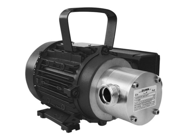 ZUWA NIROSTAR/V 2000-B/PF, 1400 min-1, 230 V, Impellerpumpe mit Motor, Kabel, Stecker, Fördermenge 30 l/min, 13231136332