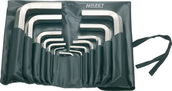 Hazet Winkelschraubendreher Satz, Innen-Sechskant Profil, 2 - 12, Anzahl Werkzeuge: 10, 2100/10P