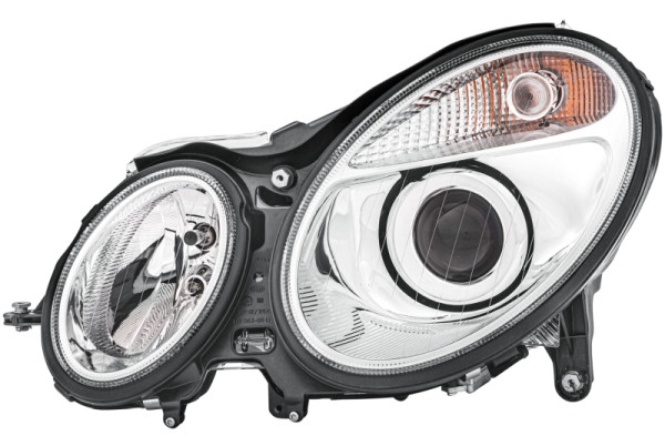 HELLA Bi-Xenon-Hauptscheinwerfer - für u.a. Mercedes-Benz E-Class (W211) - CCC/ECE - für Rechtsverkehr - links, 1ES 008 369-471