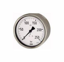 Wika Manometer in Robustausführung, Anschluss hinten, exzentrisch, 102066