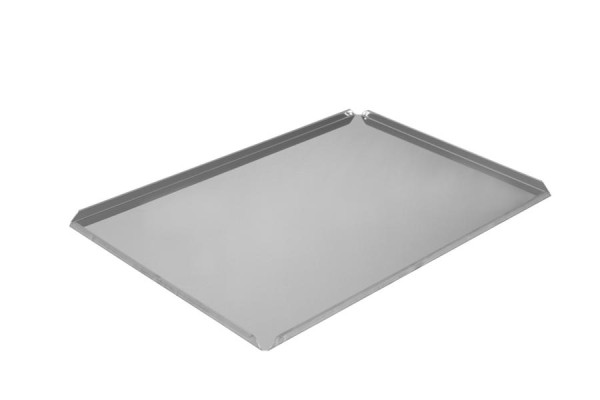 Schneider Ausstell-/Thekenblech Edelstahl, 200 x 600 x 15 mm, mit offenen Ecken, 154061