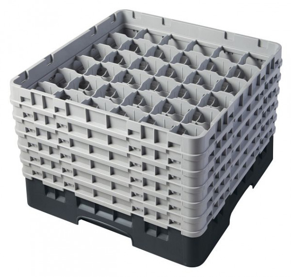 Cambro Spülkorb mit 36 Fächer Camrack® 27,9 cm Schwarz, 36S1114110