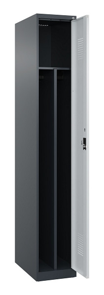 C+P Spind Evolo PLUS, 1 Abteil, 1850x300x500mm, 7016/7035, Verschluss Zylinderschloss, 049000-10F S10044