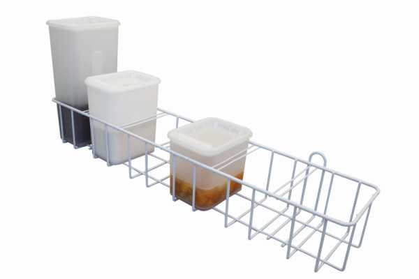 Schneider Wandaufhänger für Vorratsdosen, weiß beschichtet, passend für Dosen 2l, 3l, 5l, 230130