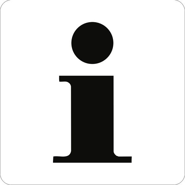 Moedel Piktogramm Information, Folie, 160x160 mm, 52186