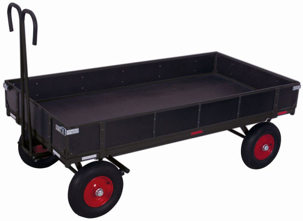 VARIOfit Handpritschenwagen mit Bordwand, Außenmaße: 2.080 x 1.030 x 1.340 mm (BxTxH), Radsatz: Luftbereifung, zu-15202/AG