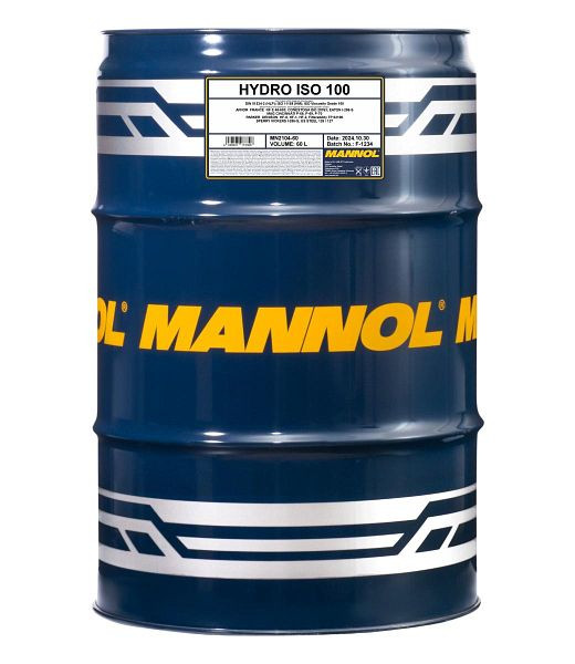 MANNOL Hydrauliköl 2104 Hydro ISO 100, VE: 60 l, MN2104-60