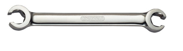 KS Tools CHROMEplus Offener Doppel-Ringschlüssel, abgewinkelt, 10x12mm, 518.0514