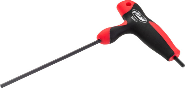 VIGOR Sechskant T-Griff Schraubendreher, Innen-Sechskant Profil, 3 mm, V2507