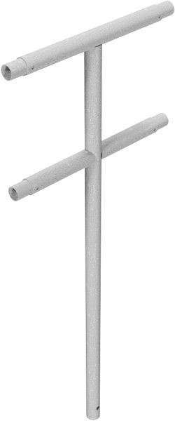 Schake Mittelpfosten für Schutzgeländer, aus Stahlrohr Ø48mm, Breite: ca. 500mm, Höhe über Flur: 1000 mm, mit Querholm, zum Einbetonieren, 448_81